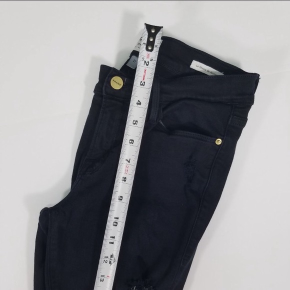 Frame Denim Destressed Skinny Jeans Size 27 - Picture 7 of 8